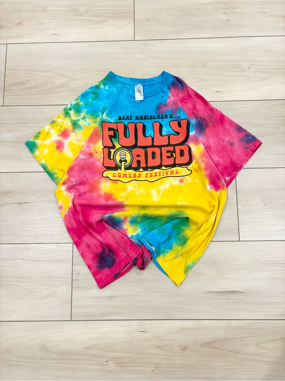 Fully Loaded Comedy Bert Kreischer Festival Tie-Dye Unisex Tee - Multicolor